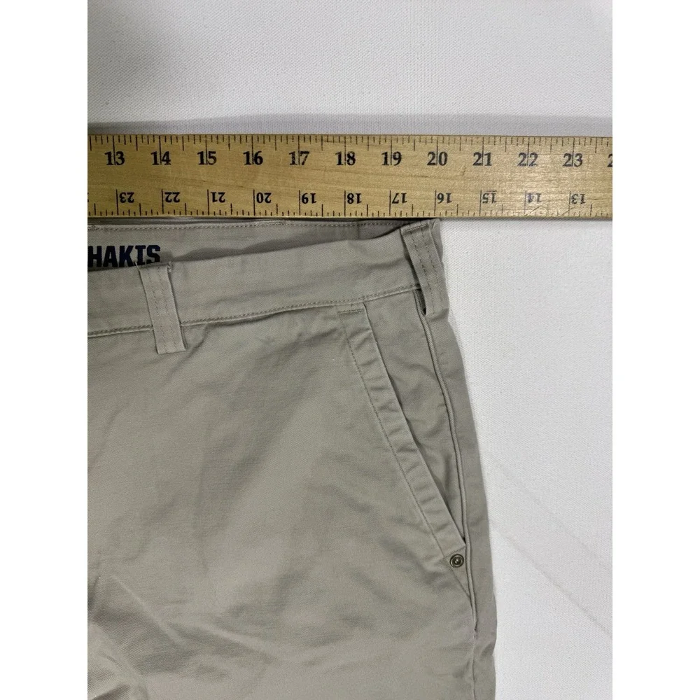 Duluth Trading Pants Men's 40x30 (40x29) Khaki Ballroom Flex Flannel Lined